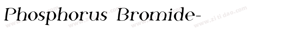Phosphorus Bromide字体转换